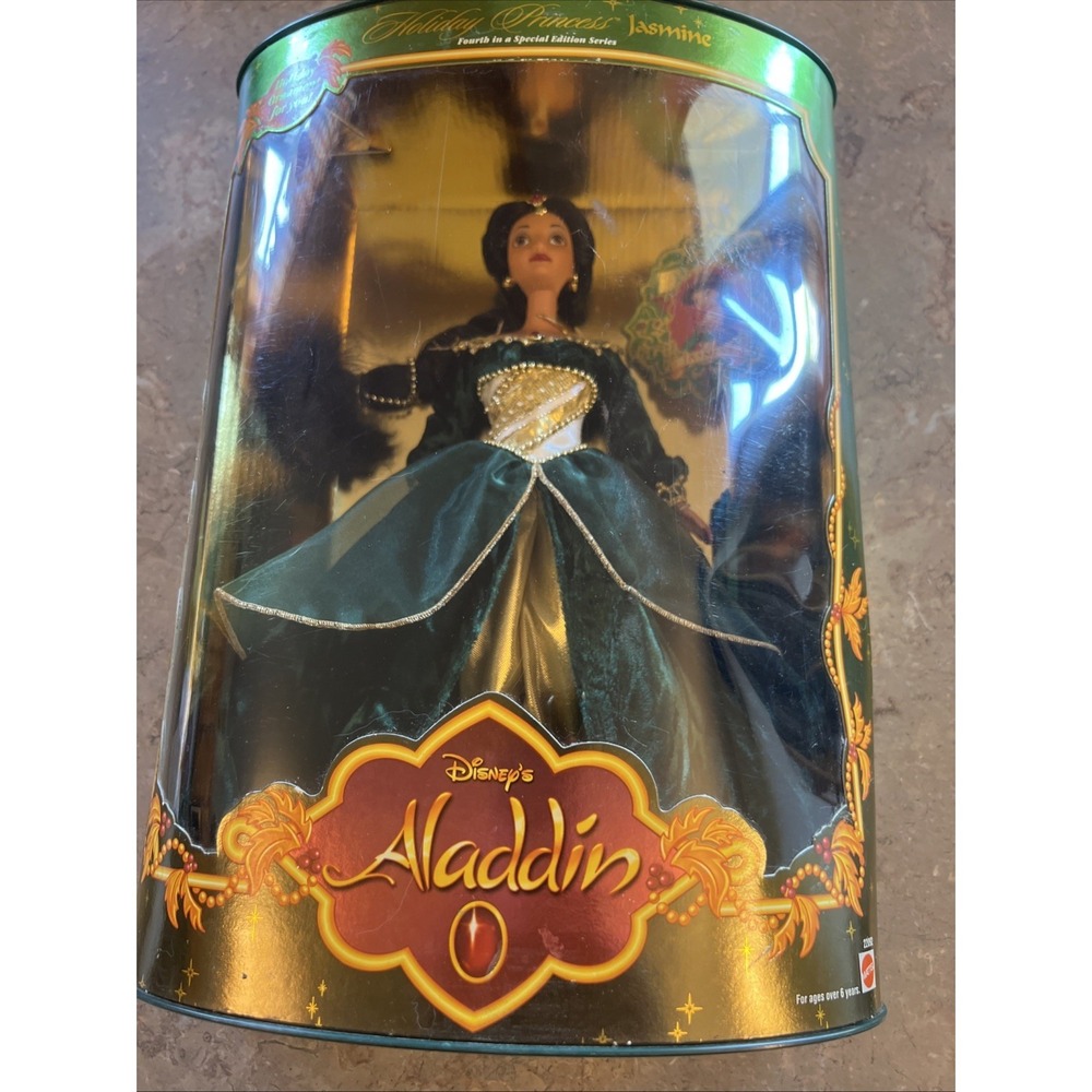 1999 Vintage Disney Barbie Aladdin Holiday Princess Jasmine Mattel